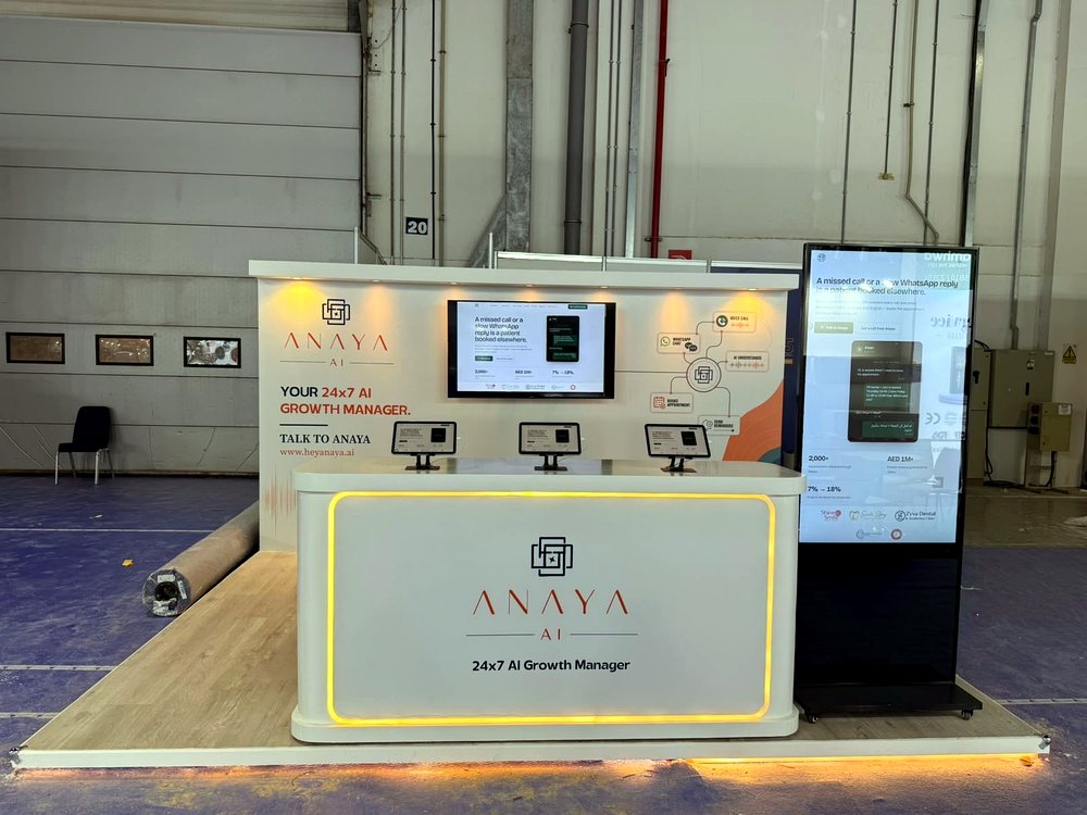The heyAnaya stand at Dubai Derma 2026